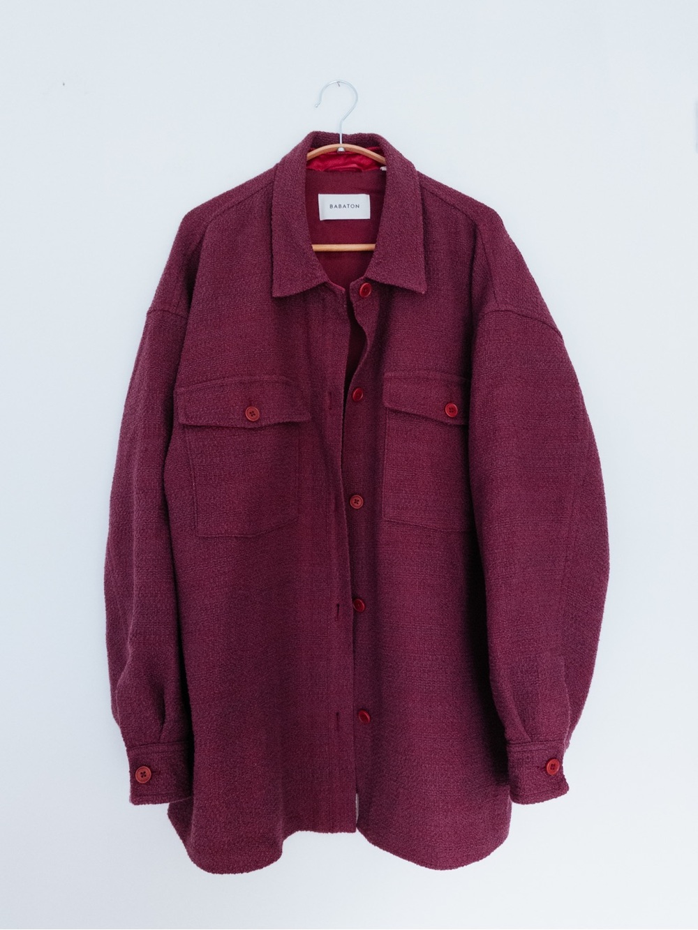 Aritzia Babaton Joan Shirt Jacket Elixir Purple - Size 3 (Fits Large/XL)